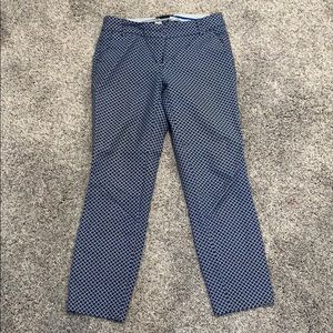 Blue and white pants
